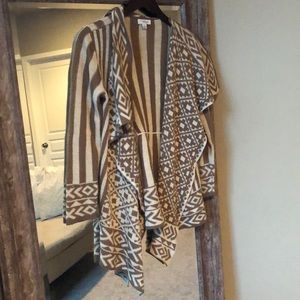 Tan & Cream Cardigan